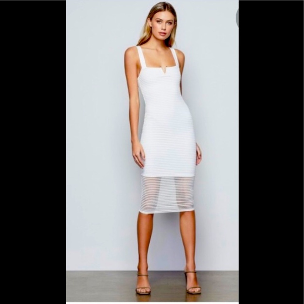 Good American Sheer Mesh Midi Dress. NWT.